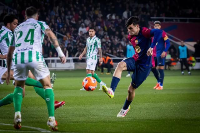 pp电子-【西甲】加维闪击，巴萨1-1贝蒂斯，领先皇马4分